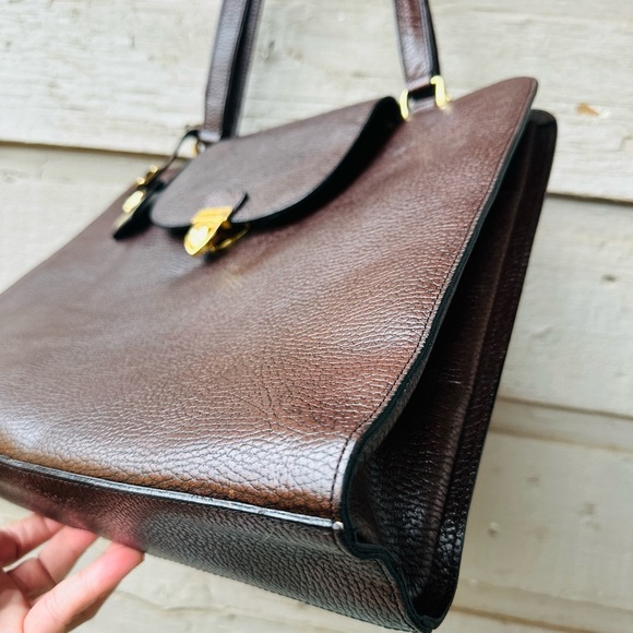 ❌SOLD❌MOSCHINO Brown Leather work/office bag. GUC❗️ - Picture 5 of 15